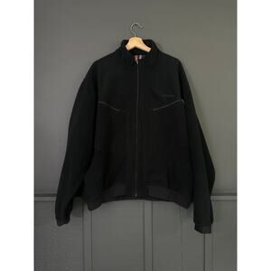 Simms Fleece Jacket Black Full Zip Gore Windstopper Fishing Outdoors Mens XXL